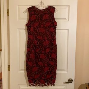 Like New - Burgundy Lace Dress from White House Black Market